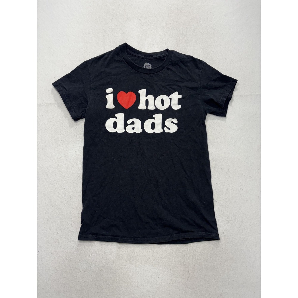 Danny Duncan Shirt Mens Small Black I Love Hot Dads Graphic Tee Adult Humor